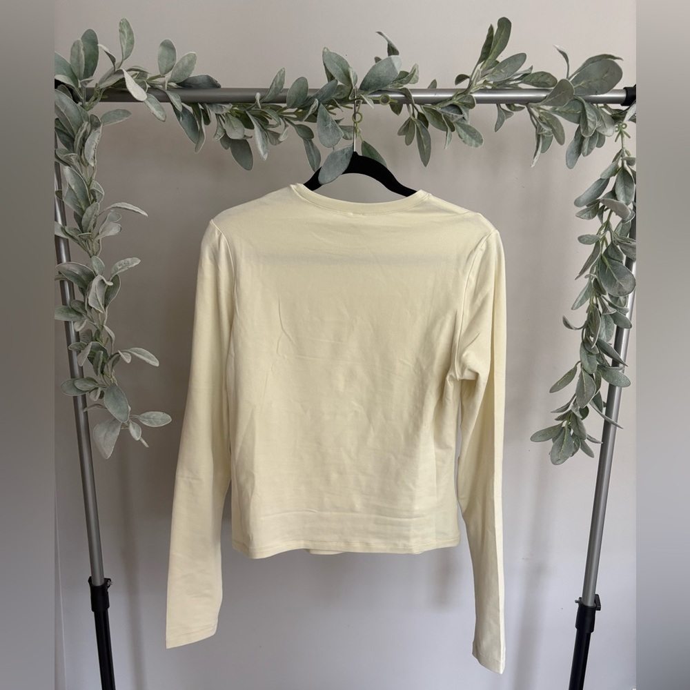 SKIMS COTTON JERSEY LONG SLEEVE T-SHIRT